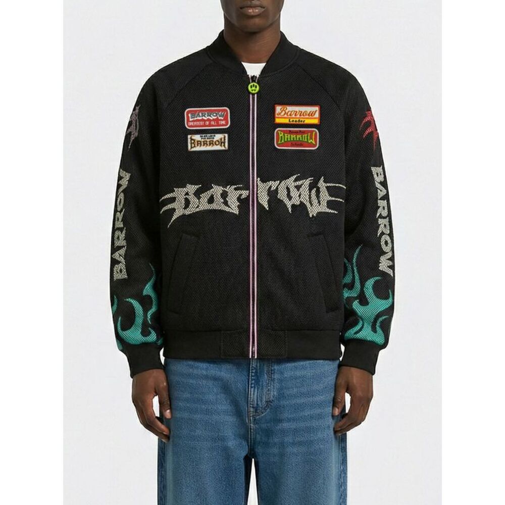 Barrow Men Barrow Printed Mesh Bomber Jacket